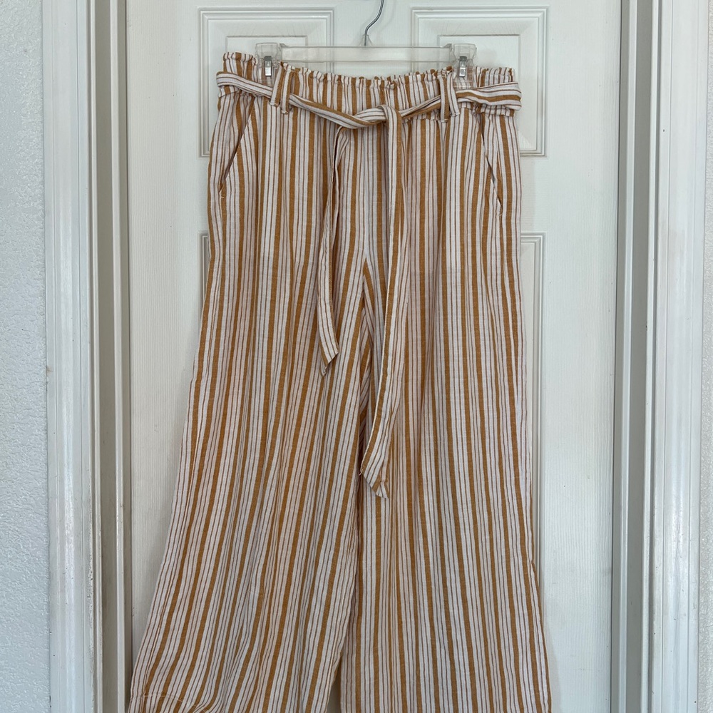 Striped Flowy Wide Leg pants